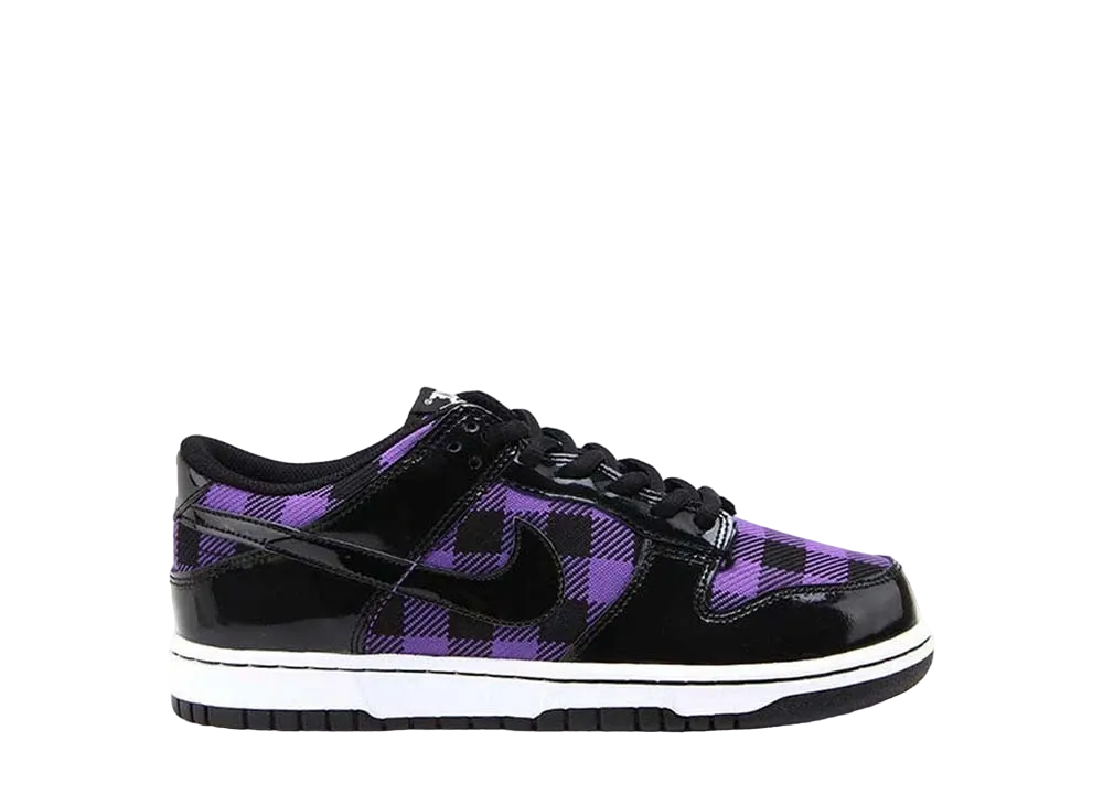 ナイキ GS ダンク ロー "ブラック/バーシティー パープル/ホワイト"
