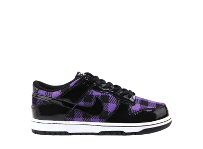 ナイキ GS ダンク ロー "ブラック/バーシティー パープル/ホワイト"