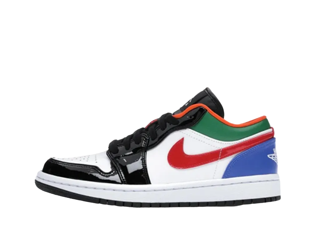 ナイキ ウィメンズ エアジョーダン 1 ロー "マルチカラー/ブラックトゥ"