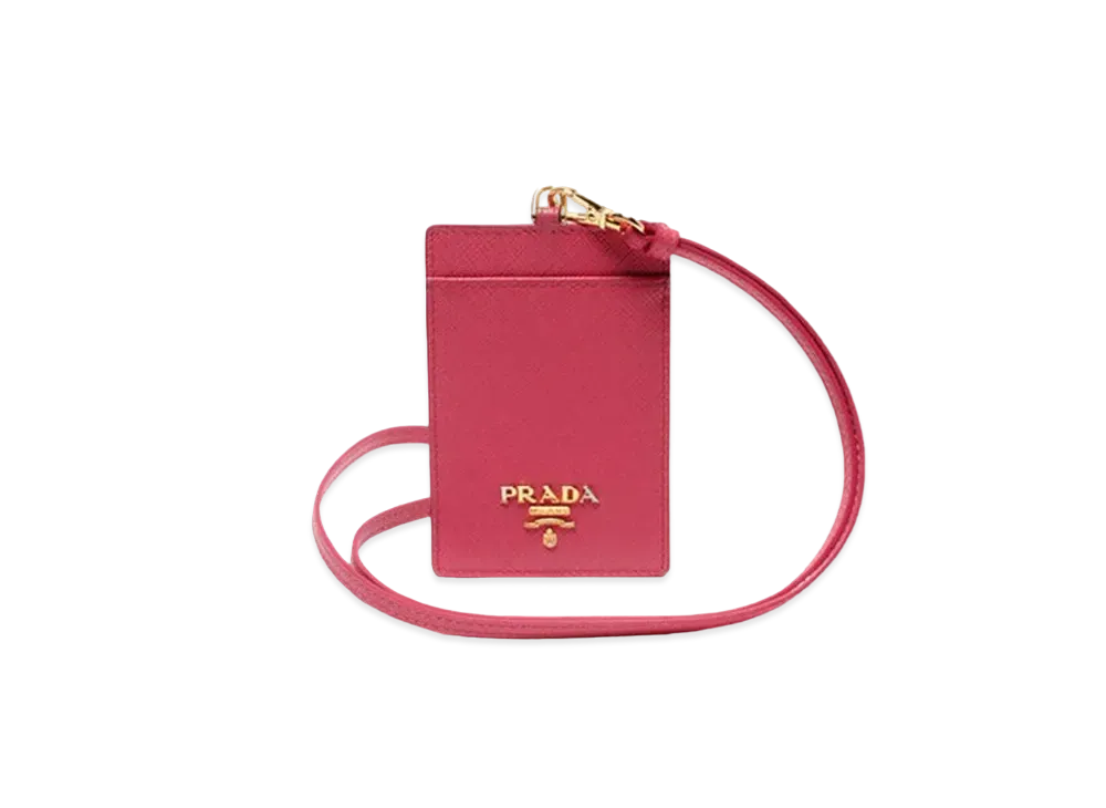 PRADA Saffiano Leather Card Case ”Pink”