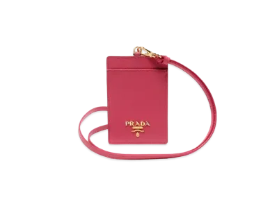 PRADA Saffiano Leather Card Case ”Pink”