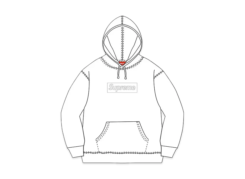 Supreme Box Logo Hooded Sweatshirt "White" (14FW)