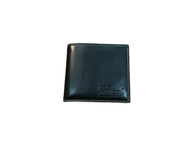 GUCCI Emboss Logo Leather Wallet "Black"