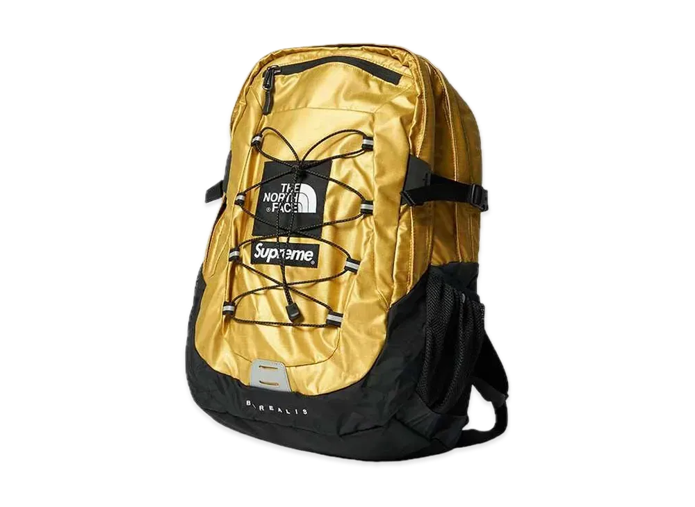 Supreme x The North Face Metallic Borealis Backpack "Gold"