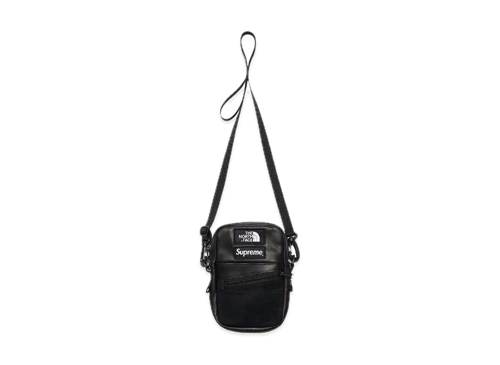 Supreme x The North Face Leather Shoulder Bag "Black"