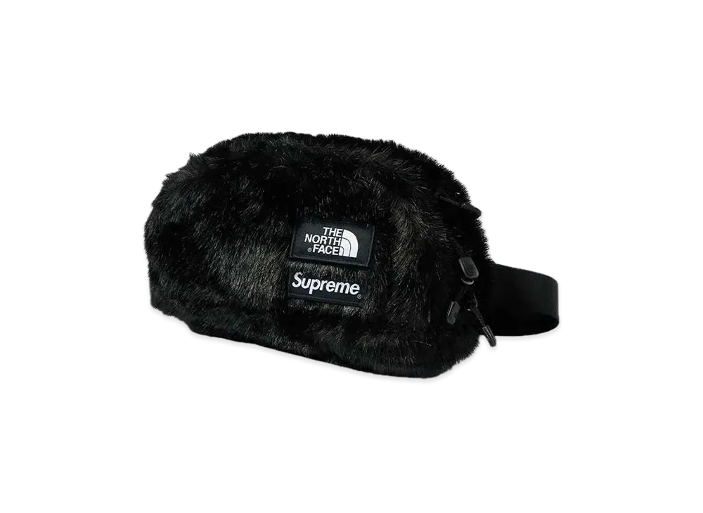 Supreme x The North Face Faux Fur Waist Bag "Black" NM82093I / NF0A5G87