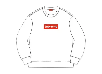 Supreme Box Logo Crewneck "White" (15FW)