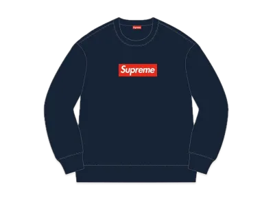 Supreme Box Logo Crewnwck "Navy" (15FW)