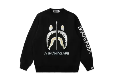 A BATHING APE X HAJIME SORAYAMA SHARK CREWNECK "Black"