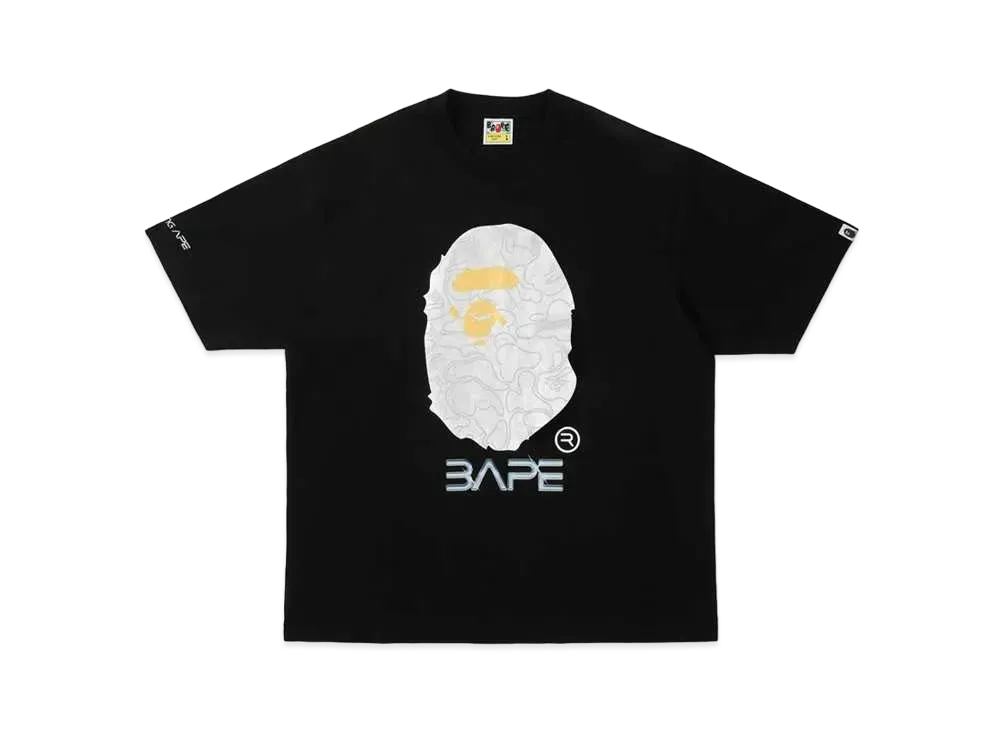 A BATHING APE X HAJIME SORAYAMA APE HEAD TEE "Black"