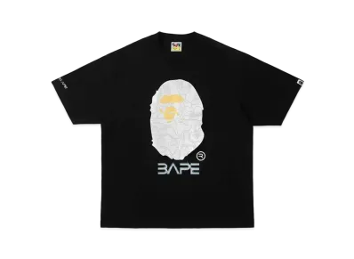 A BATHING APE X HAJIME SORAYAMA APE HEAD TEE "Black"