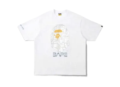 A BATHING APE X HAJIME SORAYAMA APE HEAD TEE "White"