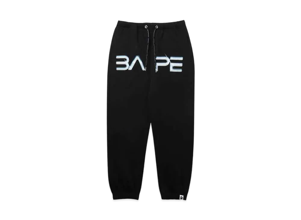 A BATHING APE X HAJIME SORAYAMA LOGO SWEAT PANTS "Black"