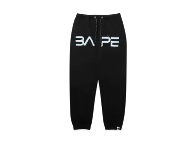 A BATHING APE X HAJIME SORAYAMA LOGO SWEAT PANTS "Black"