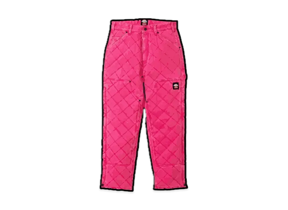 Supreme x Dickies Quilted Denim Work Pant "Pink"