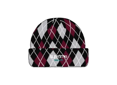 Supreme Argyle Cashmere Beanie "Black"