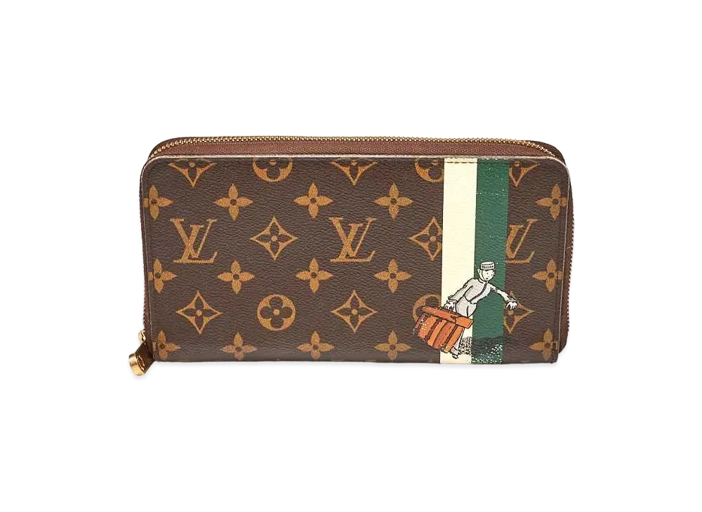 Louis Vuitton Green Monogram Groom Zippy Organizer Wallet