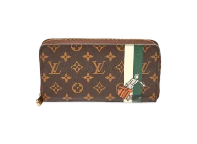 Louis Vuitton Green Monogram Groom Zippy Organizer Wallet
