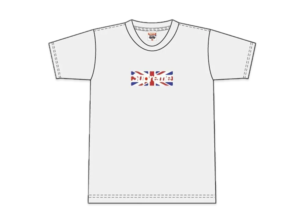 シュプリーム ユニオンジャック ボックス ロゴ Tシャツ "ホワイト"