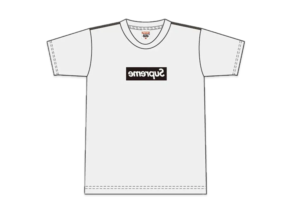Supreme COMME des GARCONS SHIRT Box Logo Tee "Black"