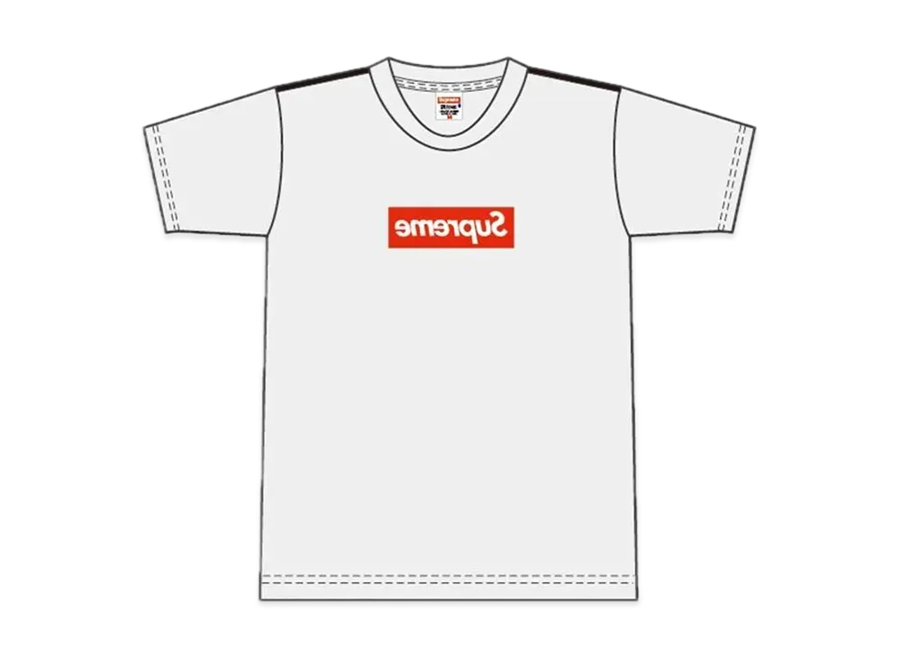 シュプリーム 2013 コムデギャルソン シャツ ボックス ロゴ Tシャツ "レッド"