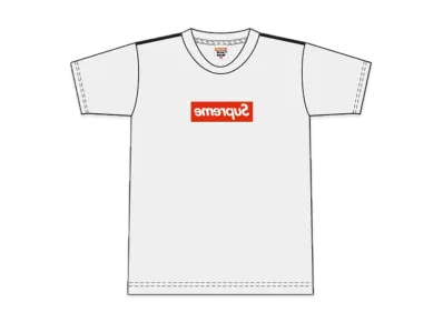 Supreme COMME des GARCONS SHIRT Box Logo Tee "Red"