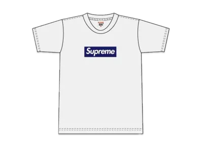 Supreme New York Yankees Box Logo Tee "White"