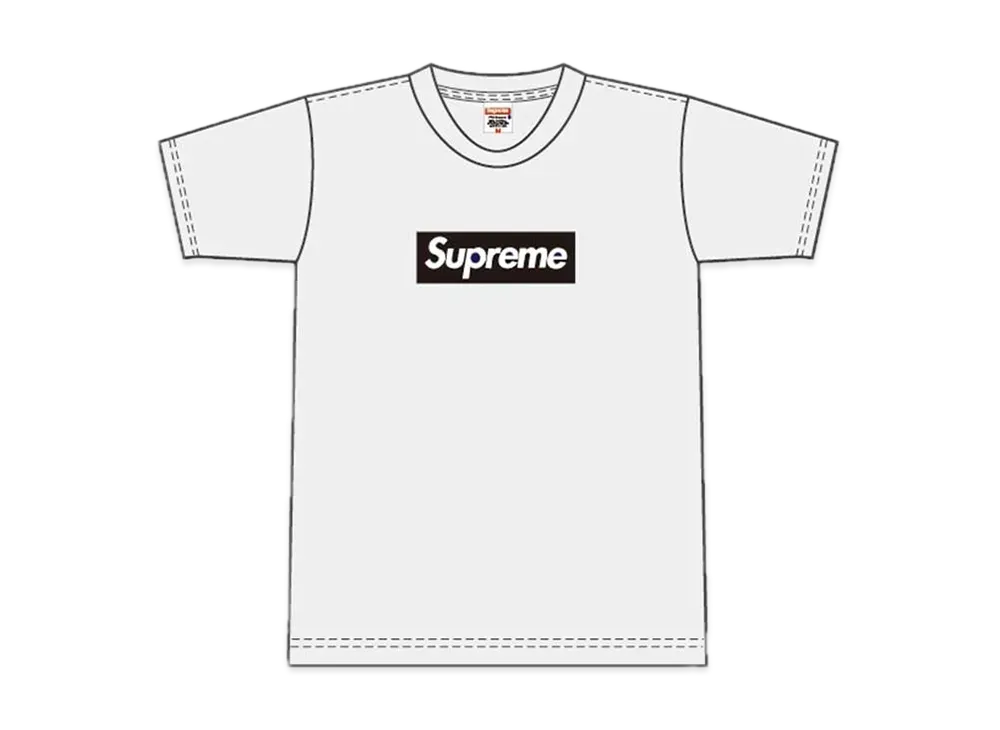 Supreme Paris Box Logo Tee "White"