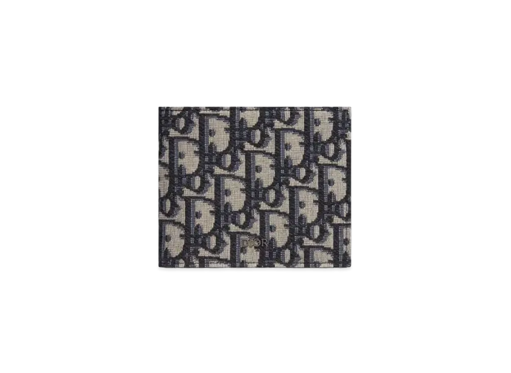 ディオール オブリーク ジャカード ウォレット "ベージュ/ブラック" 2OBBH027YSE_H05E