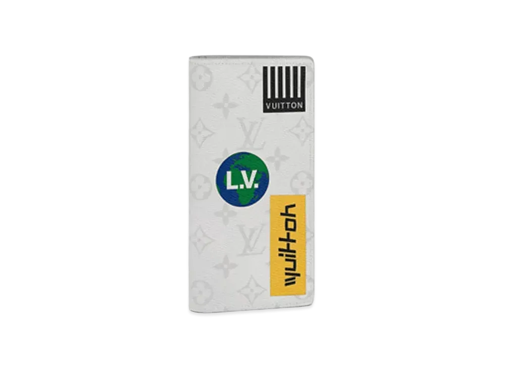Louis Vuitton Brazza Wallet Monogram Canvas "Blanc"
