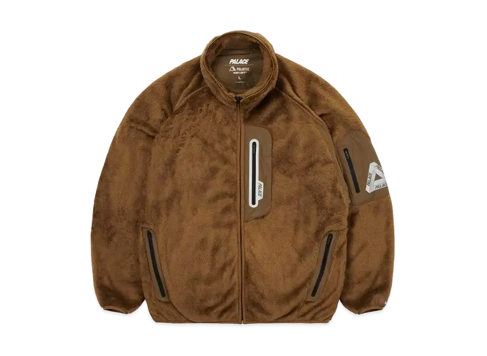 PALACE POLARTEC HIGH LOFT TRACK JACKET "Brown"