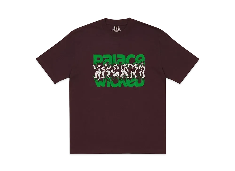 PALACE WICKED T-SHIRT "Burgundy"