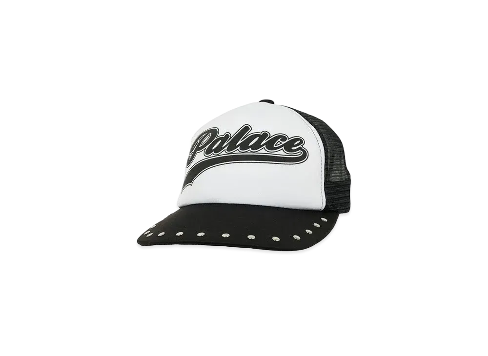 PALACE SCRIPT MESH BACK 5-PANEL "Black"