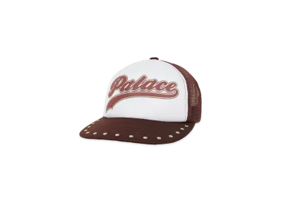 PALACE SCRIPT MESH BACK 5-PANEL "Brown"