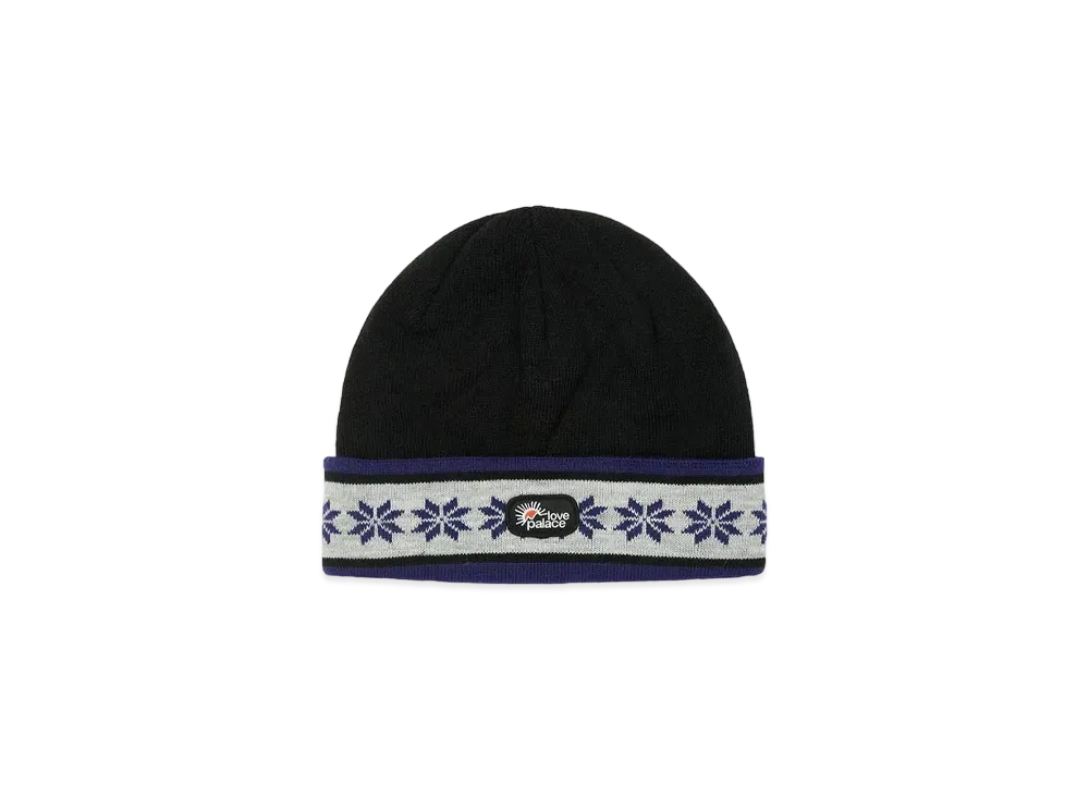 PALACE LOVE PALACE SNOWFLAKE BEANIE "Black"