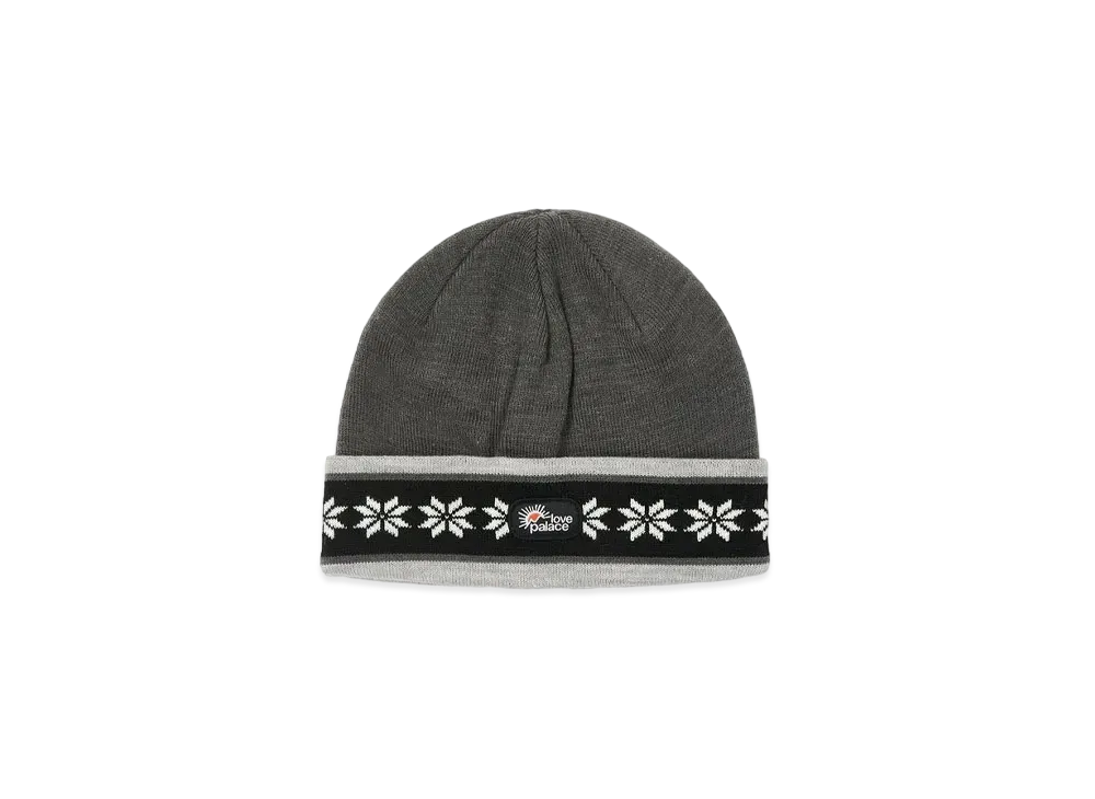 PALACE LOVE PALACE SNOWFLAKE BEANIE "Dark Grey Marl"