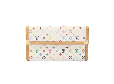 Louis Vuitton Porte Tresor International Monogram Multicolor "Blanc"