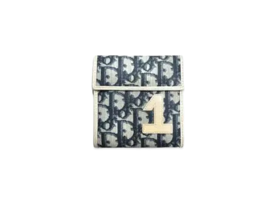 Dior Trotter Mini Wallet "Navy"