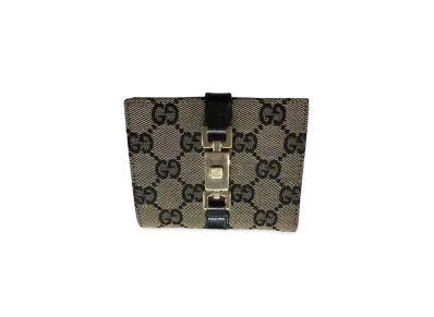 GUCCI Jackie Wallet "Beige/Black"