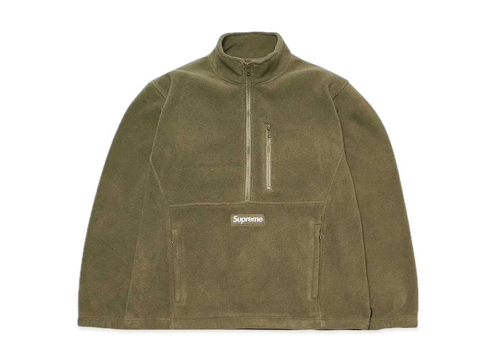 Supreme Polartec Half Zip Pullover "Light Olive"