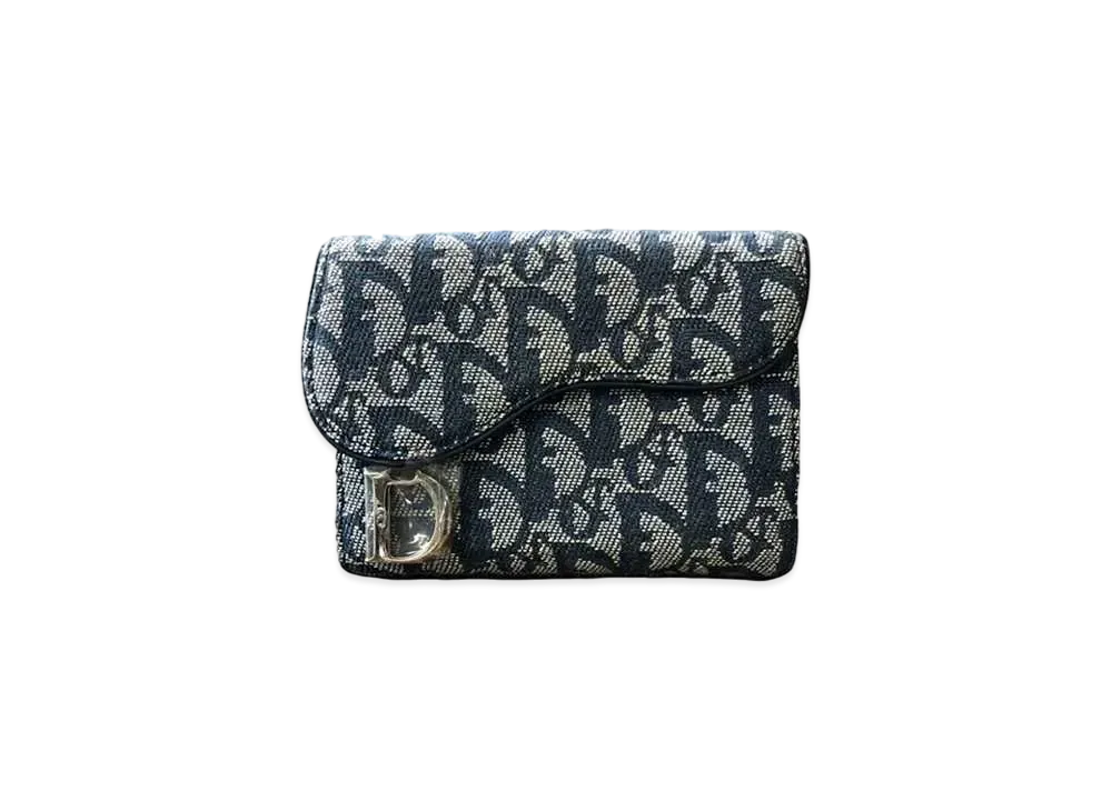 ディオール トロッター サドル ウォレット "ネイビー"