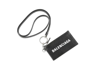 BALENCIAGA Everyday Leather Card Holder "Black"