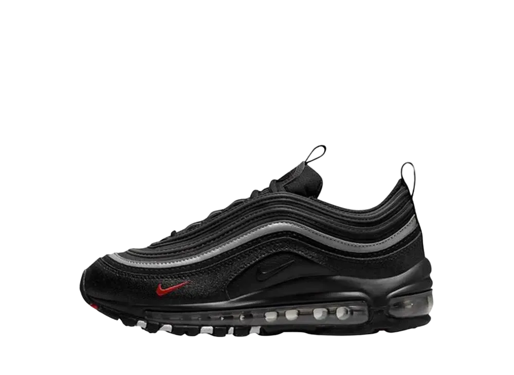 ナイキ GS エアマックス97 "ブラック/シルバー/レッド"