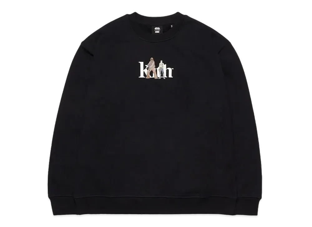 Kith Star Wars Solo And Chewie Serif Crewneck "Black"