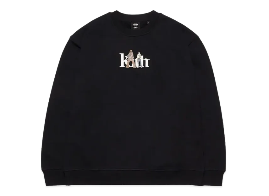 ★最新作★STAR WARS X Kith Solo And Chewie Serif Crewneck Kith Star Wars Solo And Chewie Serif Crewneck