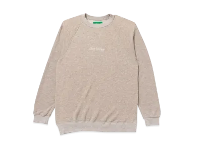 BlackEyePatch ROYAL SCRIPT RAGLAN CREW SWEAT "Brown"