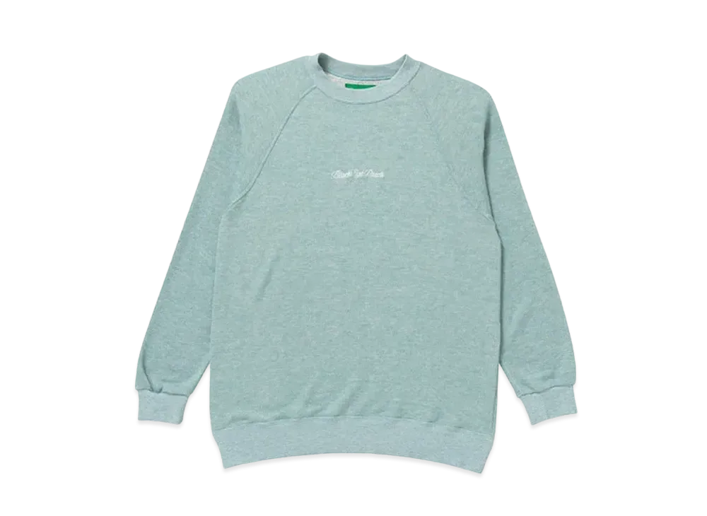 BlackEyePatch ROYAL SCRIPT RAGLAN CREW SWEAT "Mint"