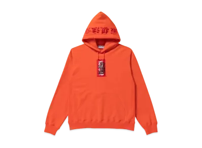 BlackEyePatch HANDLE WITH CARE LABEL HOODIE "Orange"