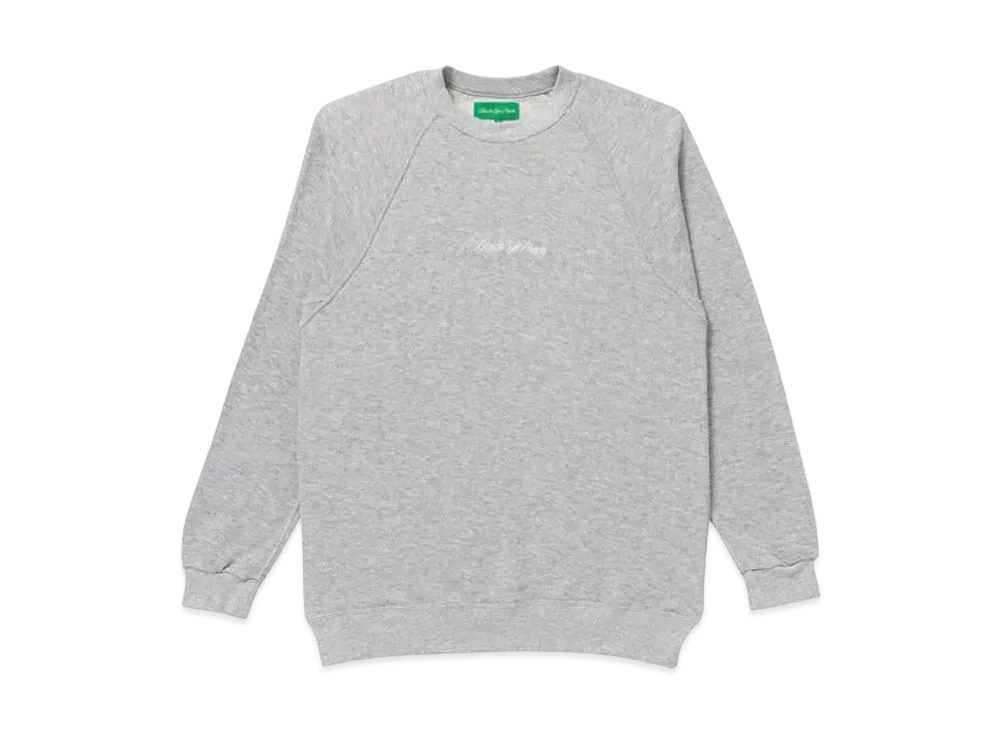 BlackEyePatch ROYAL SCRIPT RAGLAN CREW SWEAT "H.Gray"