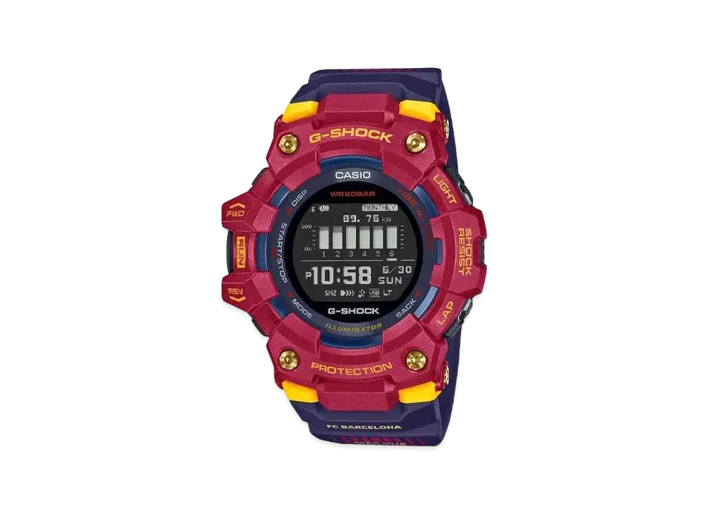 Casio G-Shock GBD-100BAR-4JR FC Barcelona Matchday Collaboration Model